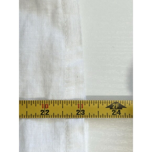 Terzo Millennio Women White Linen Blend Top L Italy Beach Boho Lagenlook Peasant - Picture 4 of 11